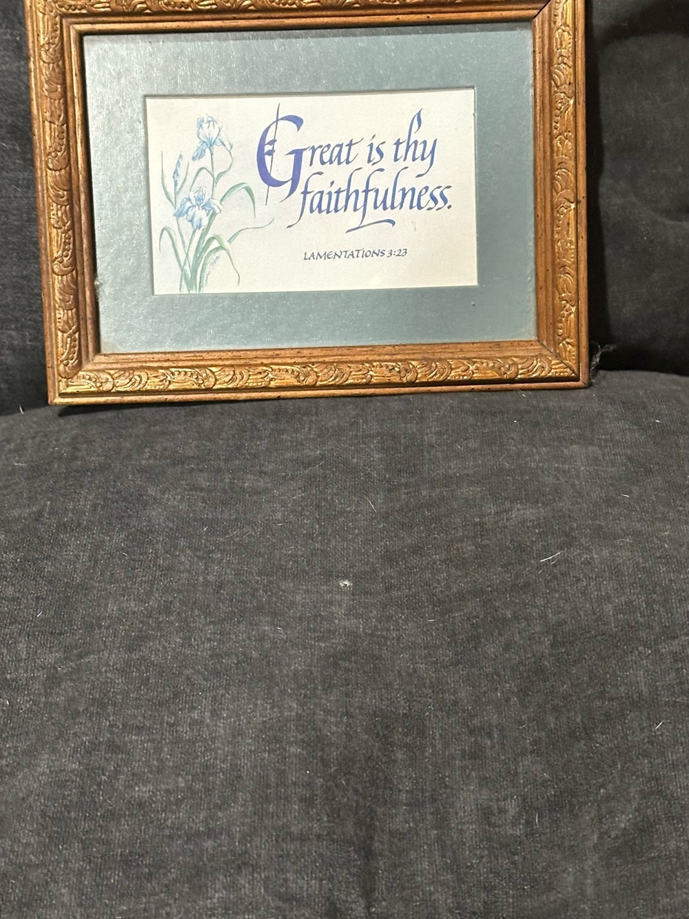 Framed “Great is Thy Faithfulness” Lamentation’s 3:23 Wall Decor 8” x 6”